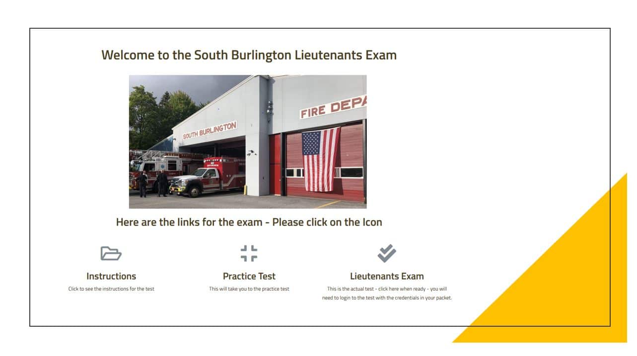 Content Validity | South Burlington VT Promotional firefighters test | public safety testing