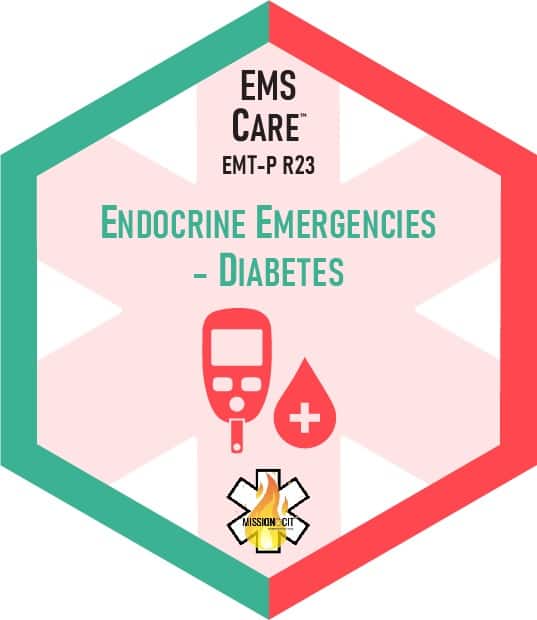 Paramedic Recert EMS Care | 23-MCIT-F3-4123 | Endocrine Emergencies – Diabetes